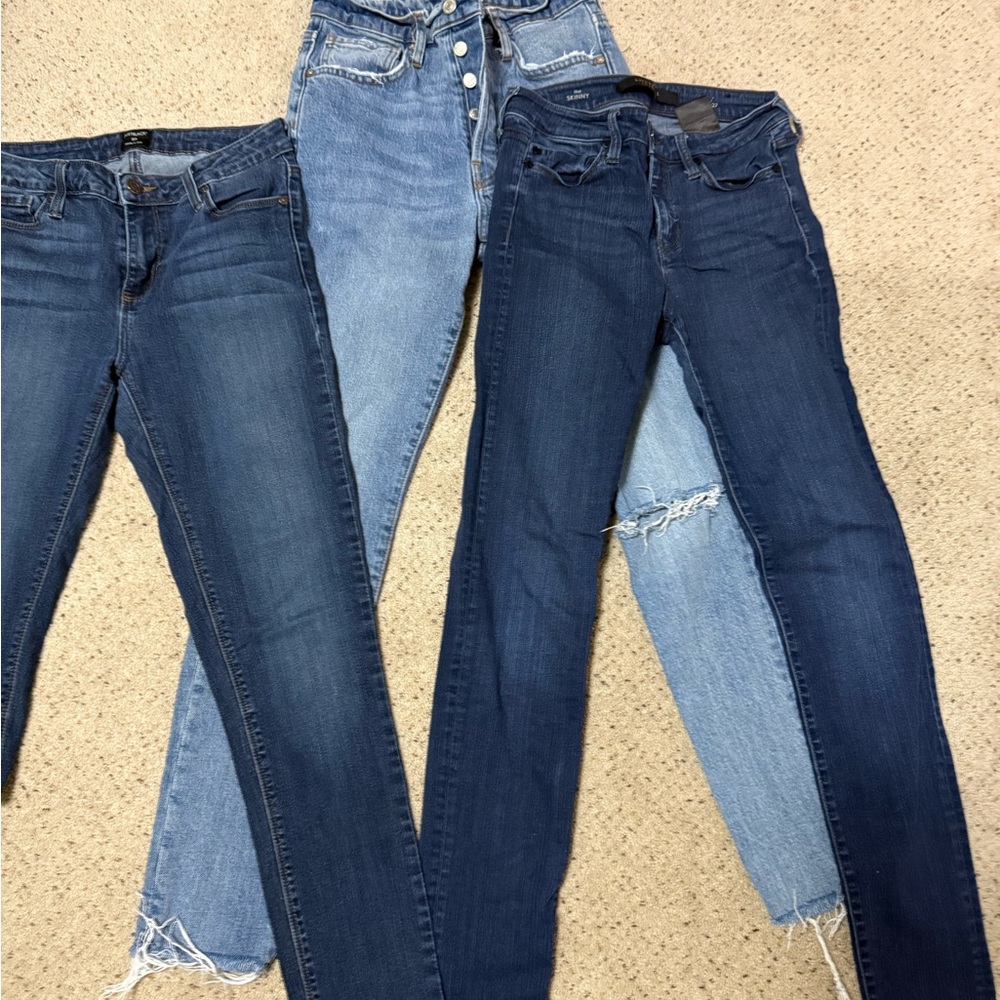 7 pairs Women's Blue Denim Jeans